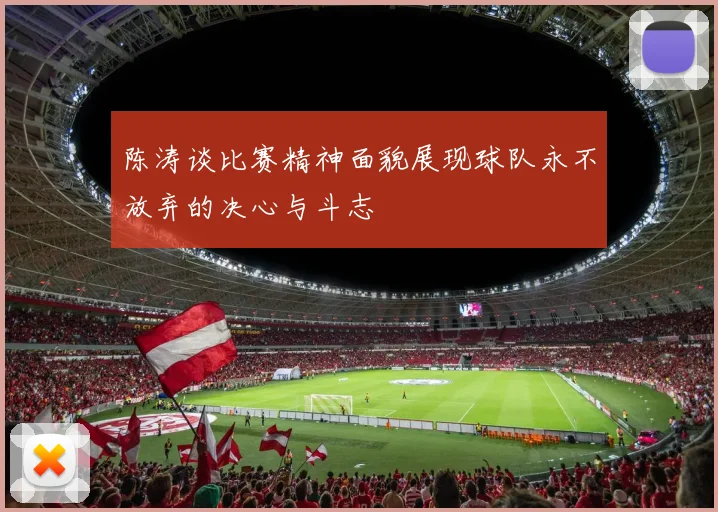 陈涛谈比赛精神面貌展现球队永不放弃的决心与斗志